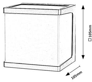 Rabalux 77094 - Επιτοίχιο φωτιστικό εξωτερικού χώρου LED RENNES LED/10W/230V IP54 μαύρο