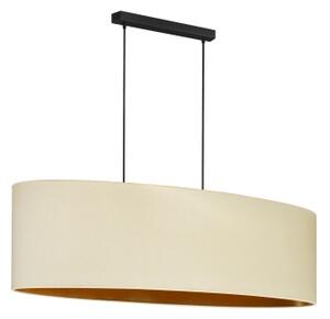 Duolla - Κρεμαστό φωτιστικό οροφής OVAL VEGAN 2xE27/15W/230V κρεμ