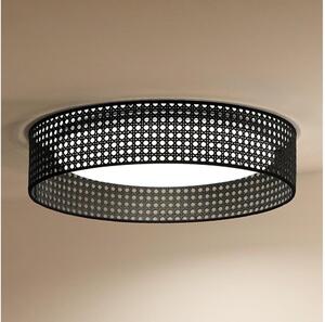 Duolla - Φωτιστικό οροφής LED ROLLER RATTAN LED/24W/230V διάμετρος 45 cm μαύρο