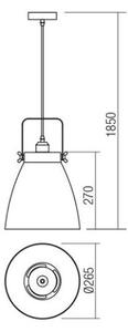 Redo 01-1311 - Κρεμαστό φωτιστικό οροφής ARNE 1xE27/42W/230V λευκό