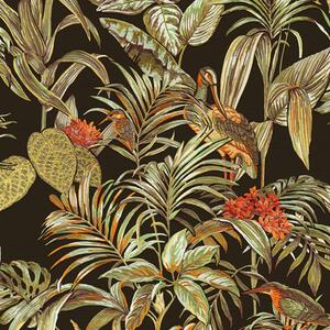 DUTCH WALLCOVERINGS Ταπετσαρία Τοίχου Bird-of-Paradise Μαύρη