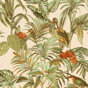 DUTCH WALLCOVERINGS Ταπετσαρία Τοίχου Bird-of-Paradise Πράσινη