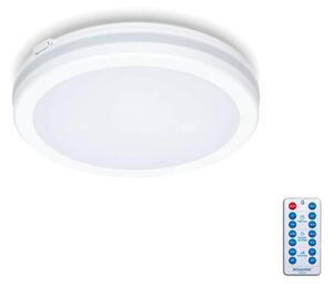 Φωτιστικό οροφής μπάνιου LED με αισθητήρα LED/12W/230V διάμετρος 20 cm λευκό + RC