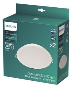 Philips - ΣΕΤ 2x Χωνευτό Φωτιστικό LED MESON LED/23,5W/230V 4000K