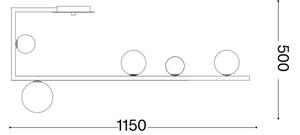 Ideal Lux - Κρεμαστό πολύφωτο LED BIRDS 5xG9/3W/230V