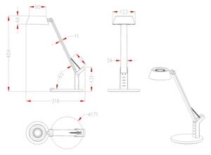 Globo 58422S - Επιτραπέζια λάμπα dimming LED URSINO LED/8W/230V