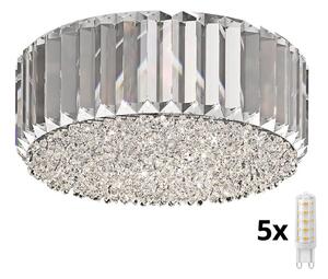 Brilagi - LED Κρυστάλλινο φωτιστικό οροφής GLAMOUR 5xG9/42W/230V