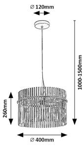 Rabalux 72261 - Κρεμαστό φωτιστικό οροφής INESA 1xE27/40W/230V