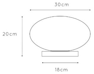 ONLI - Eπιτραπέζια λάμπα JANET 1xE27/6W/230V διάμετρος 30 cm