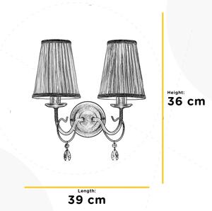 ONLI - Φωτιστικό τοίχου DELIA 2xE14/6W/230V