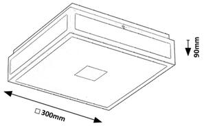 Rabalux 75032 - Φωτιστικό οροφής μπάνιου LED ZOYA LED/18W/230V IP44 λευκό