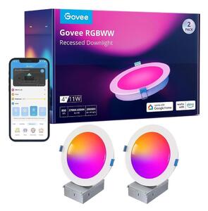 Govee - ΣΕΤ 2x LED RGBWW Χωνευτό φωτιστικό LED/11W/230V Smart 2700-6500K