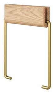 Moebe - Toilet Roll Holder Oak/Brass Moebe