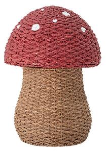 Bloomingville - Corintha Basket w/Lid Seagrass Red Bloomingville