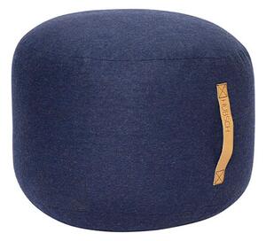 Hübsch - Mochi Pouf Ø50 Dark Blue Hübsch