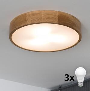 Brilagi - Φωτιστικό οροφής LED CARVALHO 3xE27/60W/230V δρυς διάμετρος 47,5 cm