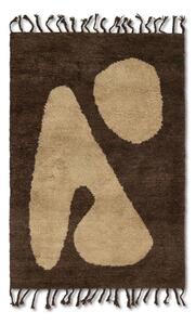 Ferm LIVING - Abstract Rug Small Brown/Off-White ferm LIVING