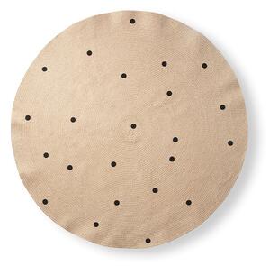 Ferm LIVING - Jute Carpet Large Black Dots ferm LIVING