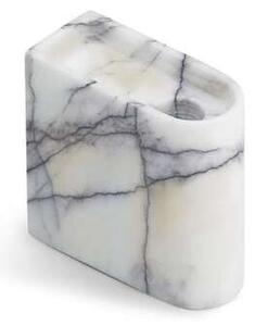 Northern - Monolith Candle Holder Low Mixed White Marble Northern