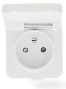 Nedis WIFIPO130EWT - Έξυπνη πρίζα 3680W/230V/ Type E/16A Wi-Fi Tuya IP44