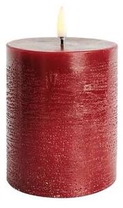 Uyuni - Pillar Candle LED 7,8x10,1 cm Rustic Carmine Red Uyuni Lighting