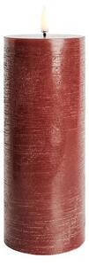 Uyuni - Pillar Candle LED 7,8x20,3 cm Rustic Carmine Red Uyuni Lighting