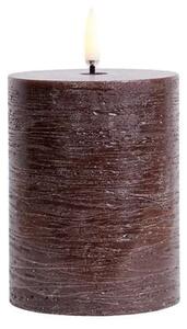 Uyuni - Pillar Candle LED 7,8x10,1 cm Rustic Brown Uyuni Lighting