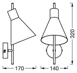 Ledvance - Λάμπα τοίχου LED DECOR TOKIO LED/5W/230V