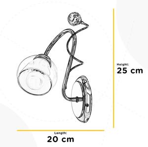 ONLI - Φωτιστικό τοίχου WENDY 1xE14/6W/230V γυαλιστερό χρώμιο