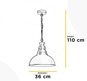 ONLI - Κρεμαστό φωτιστικό οροφής ISTANBUL 1xE27/22W/230V μαύρο