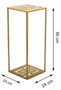 Ανθοστήλη 60x24 cm χρυσό