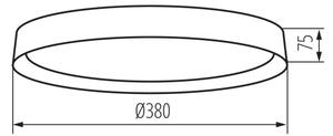 Kanlux 37328 - Φωτιστικό οροφής LED SOLN LED/17,5W/230V διάμετρος 38 cm λευκό/χρυσό