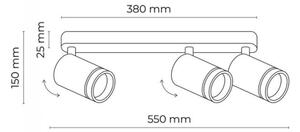 Φωτιστικό σποτ JET ΣΕΤ 3xGU10/10W/230V λευκό