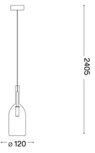 Ideal Lux - Κρεμαστό φωτιστικό οροφής LED EMPIRE 1xG9/3W/230V