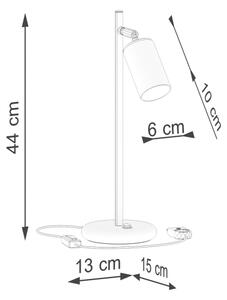 Sollux SL.1389 - Eπιτραπέζια λάμπα WINX 1xGU10/10W/230V μαύρο/χρυσαφί