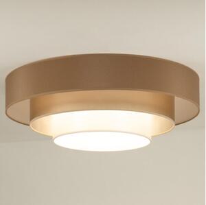 Duolla - Φωτιστικό οροφής LED LUNETA LED/26W/230V διάμετρος 60 cm 4000K καφέ/χρυσαφί