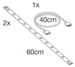 Ledvance - LED RGB+TW Extension dimming ταινία SMART+ FLEX 1,2m LED/6W/12V