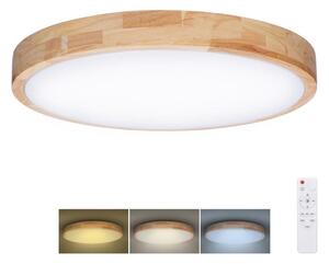 Solight WO8010- LED Φωτιστικό dimming SOLID OAK LED/60W/230V 3000-6500K διάμετρος 51 cm+RC