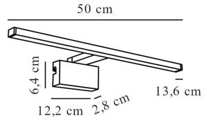 Nordlux -Φωτισμός καθρέφτη μπάνιου LED MARLEE LED/8,9W/230V IP44 50 cm χρώμιο