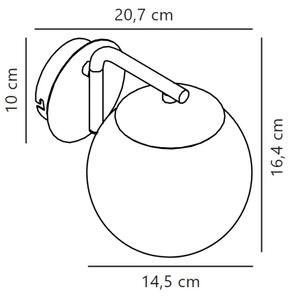 Nordlux - Λάμπα τοίχου GRANT 1xE14/40W/230V μαύρο