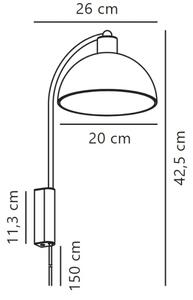 Nordlux - Λάμπα τοίχου ELLEN 1xE14/40W/230V γυαλιστερό χρώμιο