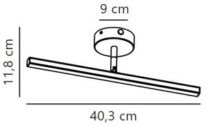 Nordlux - Φωτισμός καθρέφτη μπάνιου LED IP LED/6,2W/230V IP44 40 cm λευκό