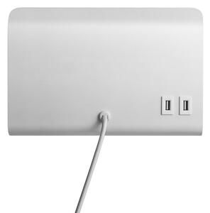 Nordlux - Φωτιστικό τοίχου με ράφι και USB ROOMI 1xGU10/8W/230V λευκό