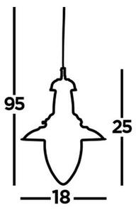 Searchlight 5787AB - Κρεμαστό φωτιστικό οροφής FISHERMAN 1xE27/60W/230V ορείχαλκος