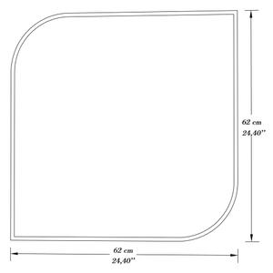 Καθρέφτης τοίχου KAPPA 62x62 cm μαύρο