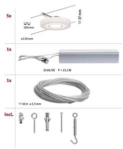 Paulmann 94109 - ΣΕΤ 5xLED/4,3W Σποτ ράγας MAC 230V