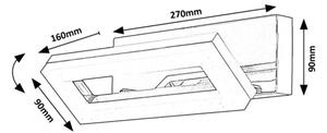 Rabalux 75019 - Φωτιστικό τοίχου μπάνιου LED BLAS LED/15W/230V 4000K