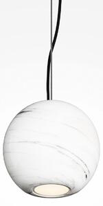 Maytoni Κρεμαστό φωτιστικό BASIC TEXTURE, λευκό, Ø 12 cm, μάρμαρο, GU10, ρυθμιζόμενος, Λευκό, Σαλόνι / τραπεζαρία, Μάρμαρο, σύγχρονο, Σφαίρα