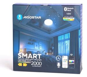 Aigostar-LED RGBW Φωτιστικό οροφής μπάνιου LED/18W/230V IP44+ τηλεχειριστήριο