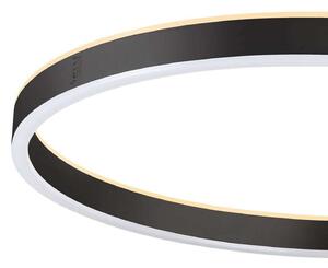 SLV LED επιδαπέδιο φωτιστικό One Straight, μαύρο, 2700/3000 K, ρυθμιζόμενος, Μαύρο, Σαλόνι / τραπεζαρία, Μέταλλο, σύγχρονο